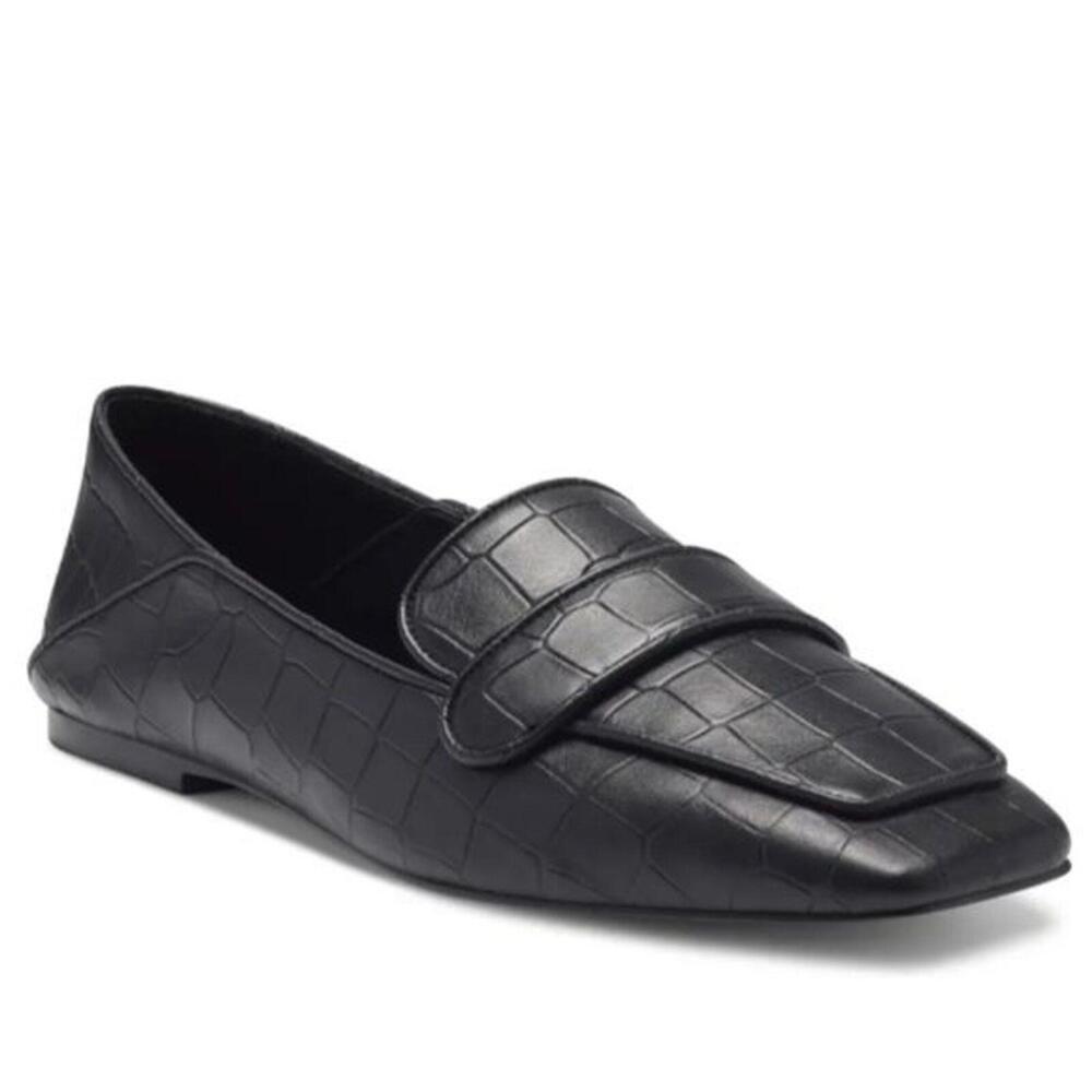 NWOB Vince Camuto Landerla black embossed flats 7.5